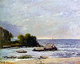 Gustave Courbet Marine de Saint Aubin painting